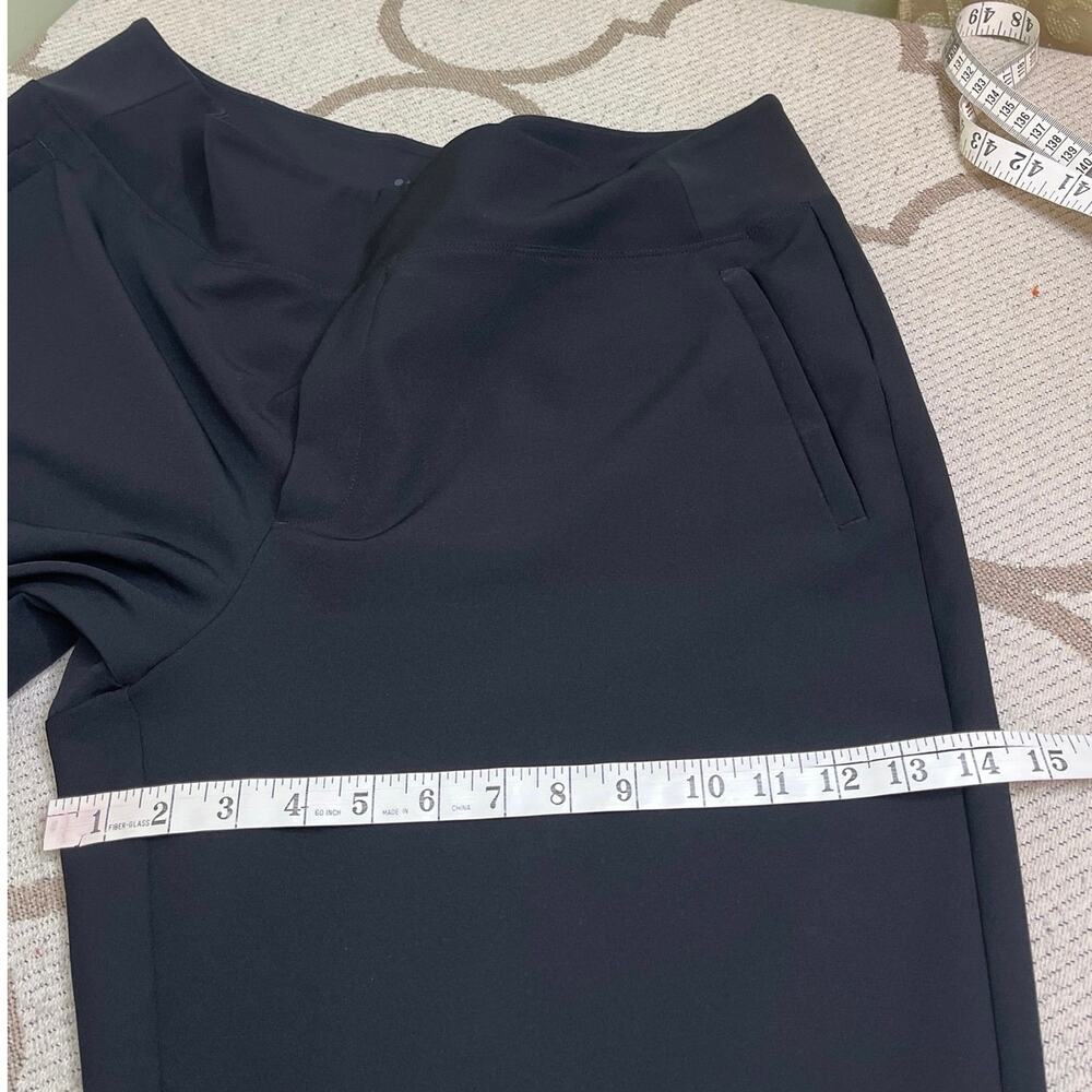 Athleta Endless High Rise Pants Size 16 Textured Stretch Tapered Leg Work Travel - Picture 11 of 13
